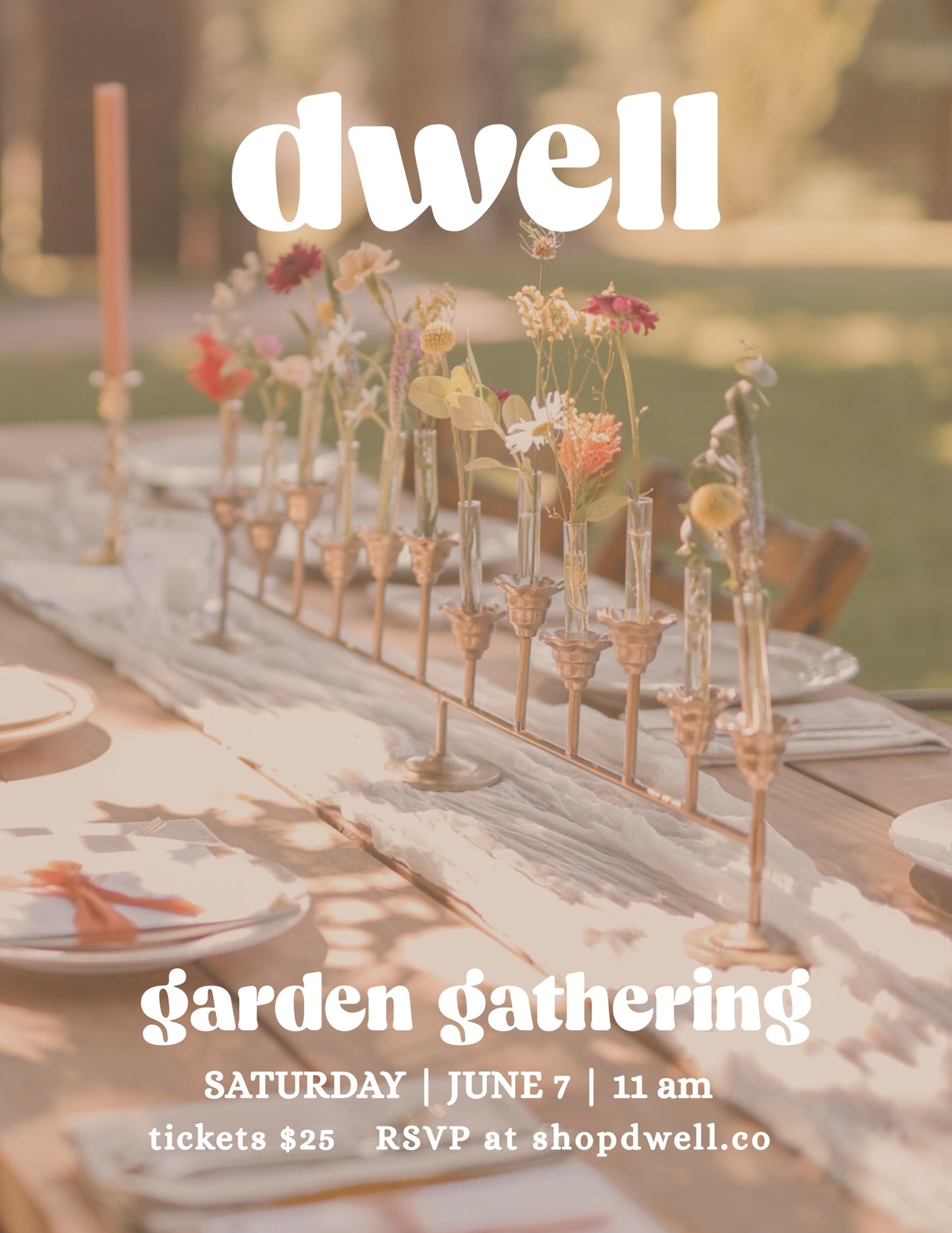 Garden gathering ticket