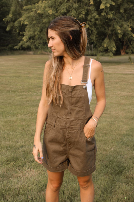 Olive Shortalls