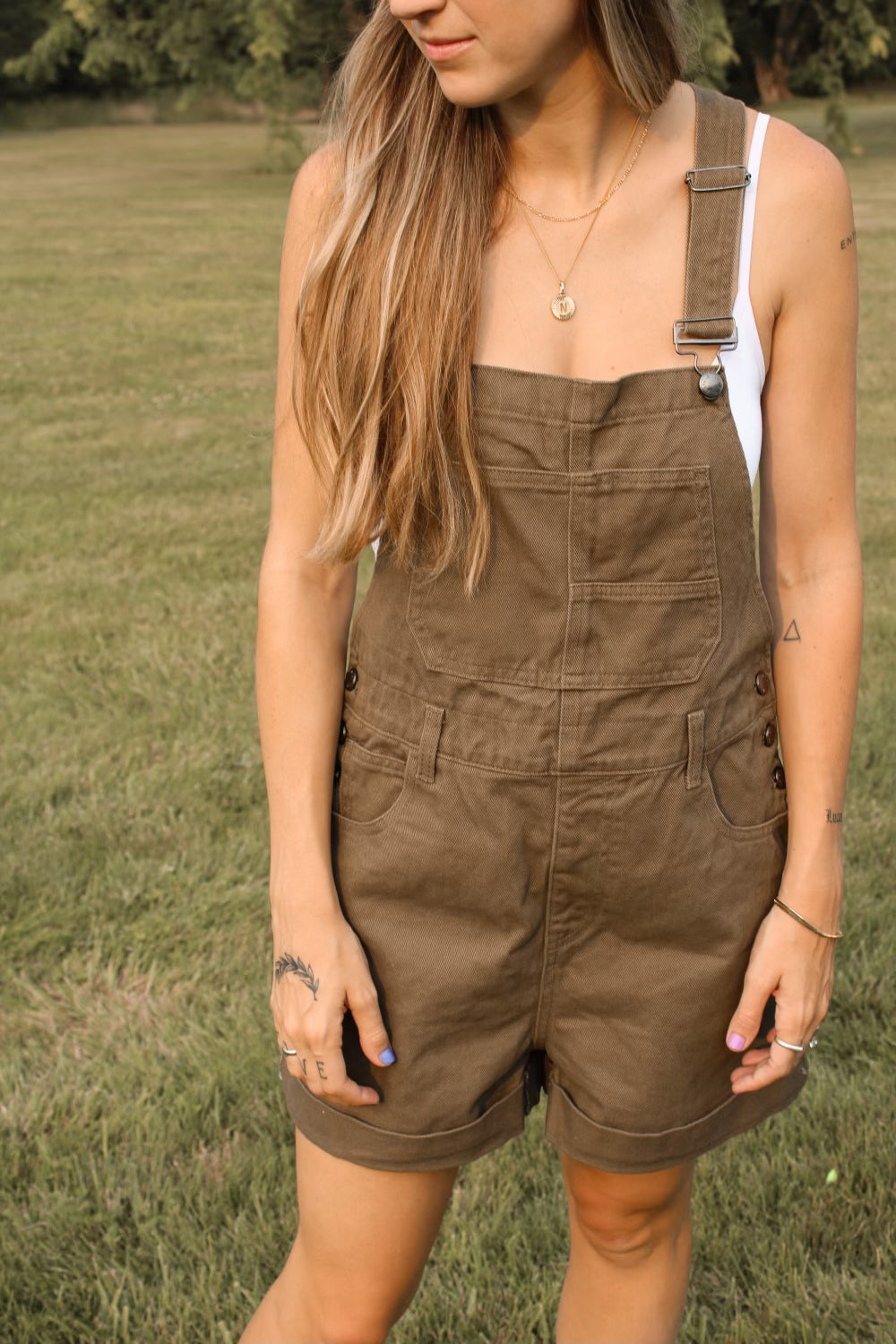 Olive Shortalls