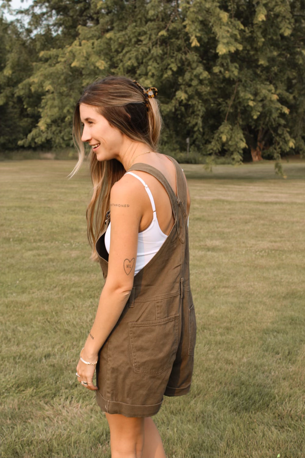 Olive Shortalls