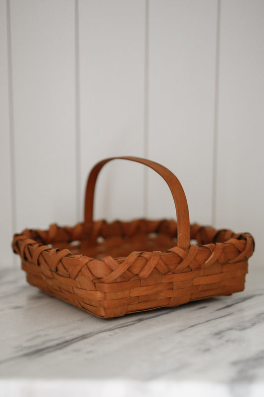 Large Square Woven Basket