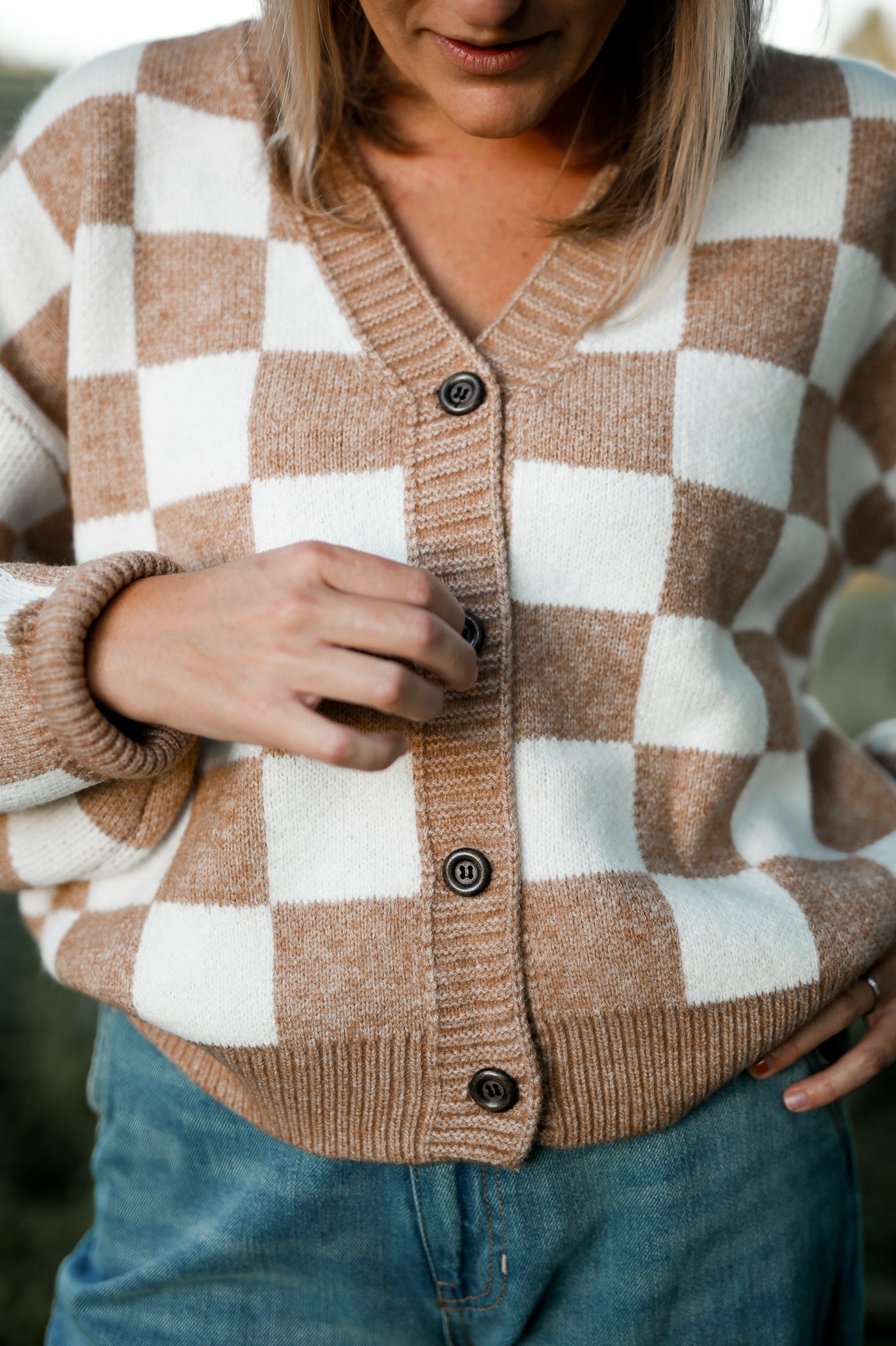 Harlow Gingham Cardi