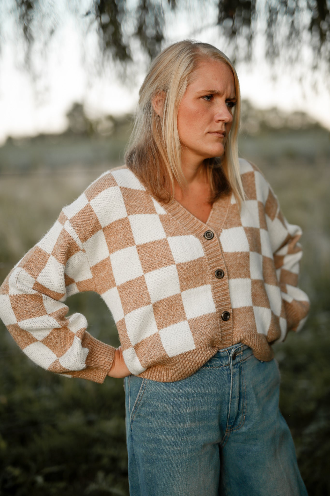 Harlow Gingham Cardi