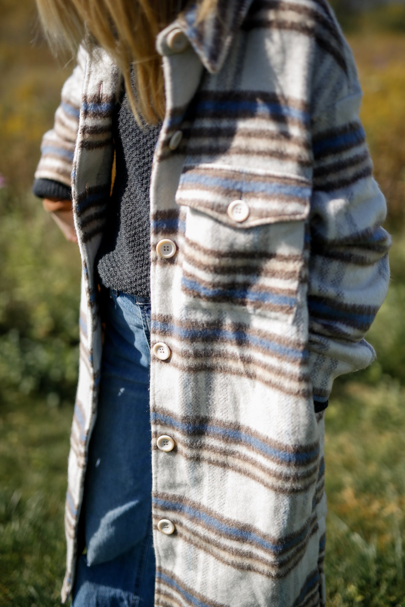 Finn Fuzzy Flannel Coat