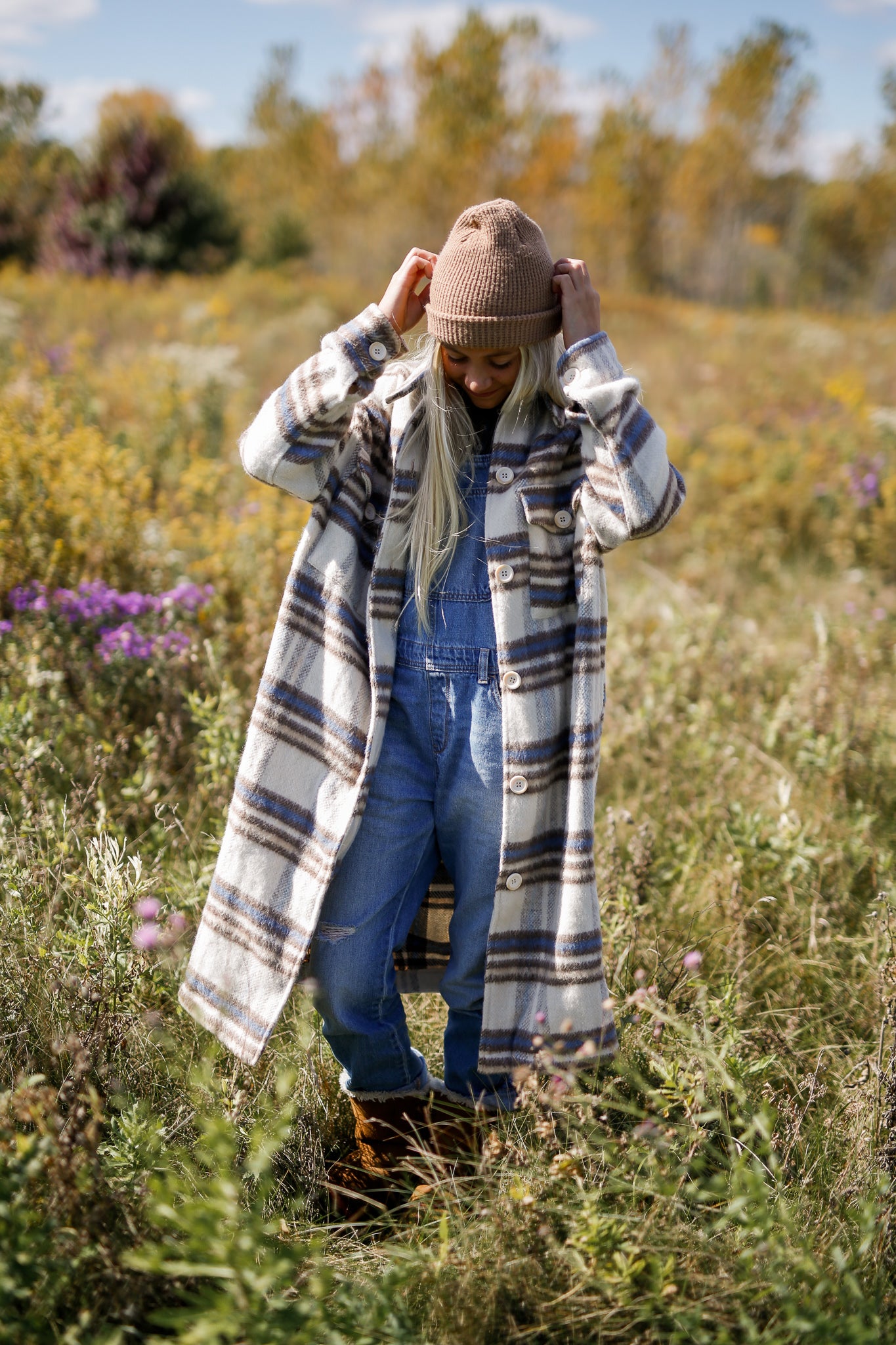 Finn Fuzzy Flannel Coat