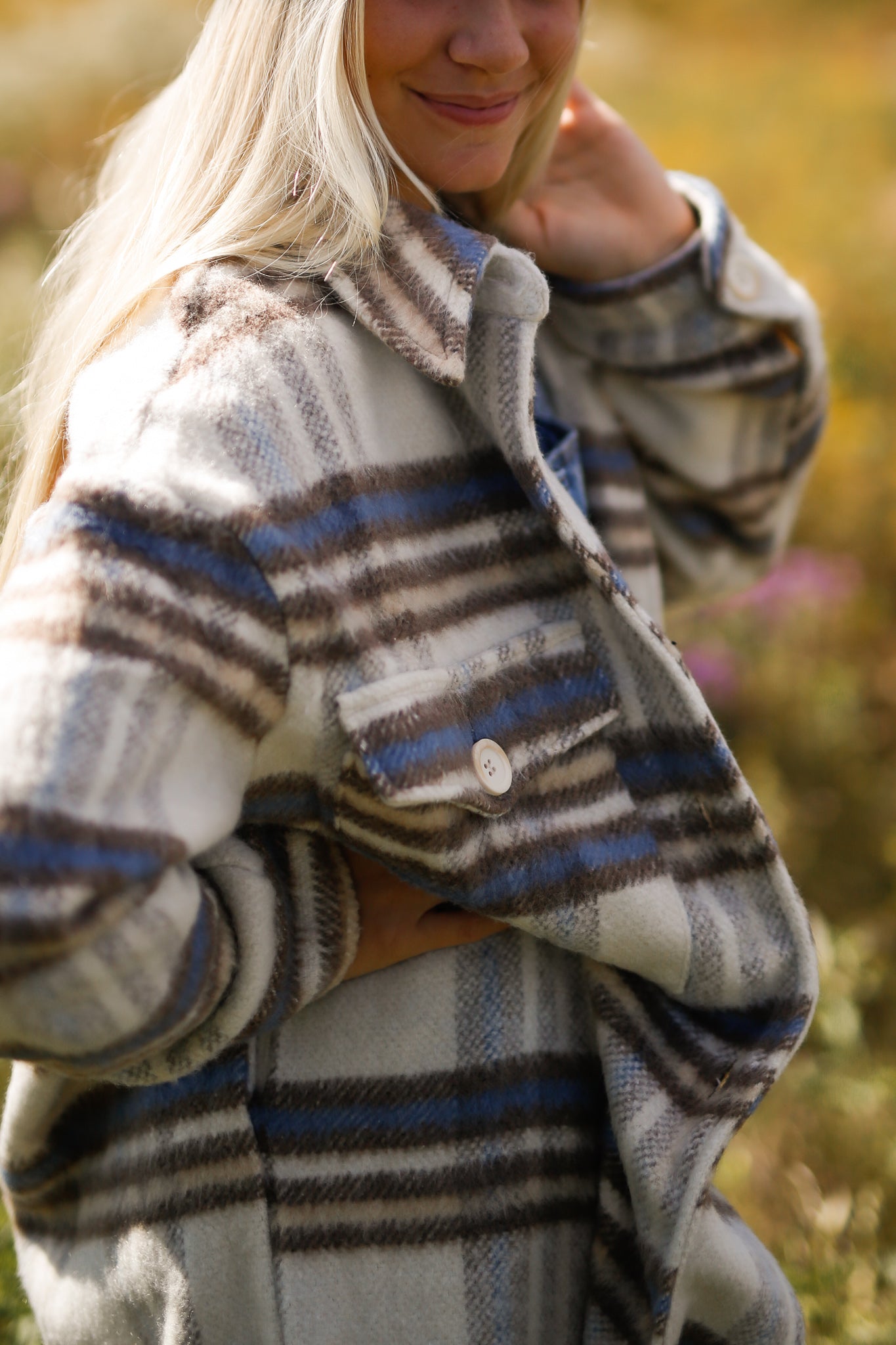 Finn Fuzzy Flannel Coat