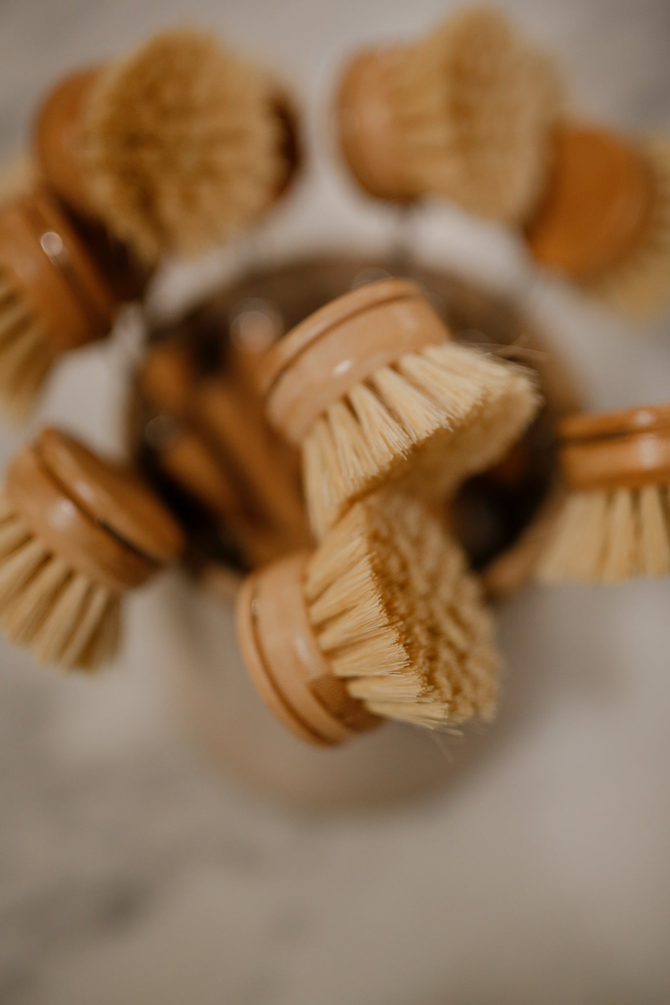 Bamboo Handled Sisal Dish Brush