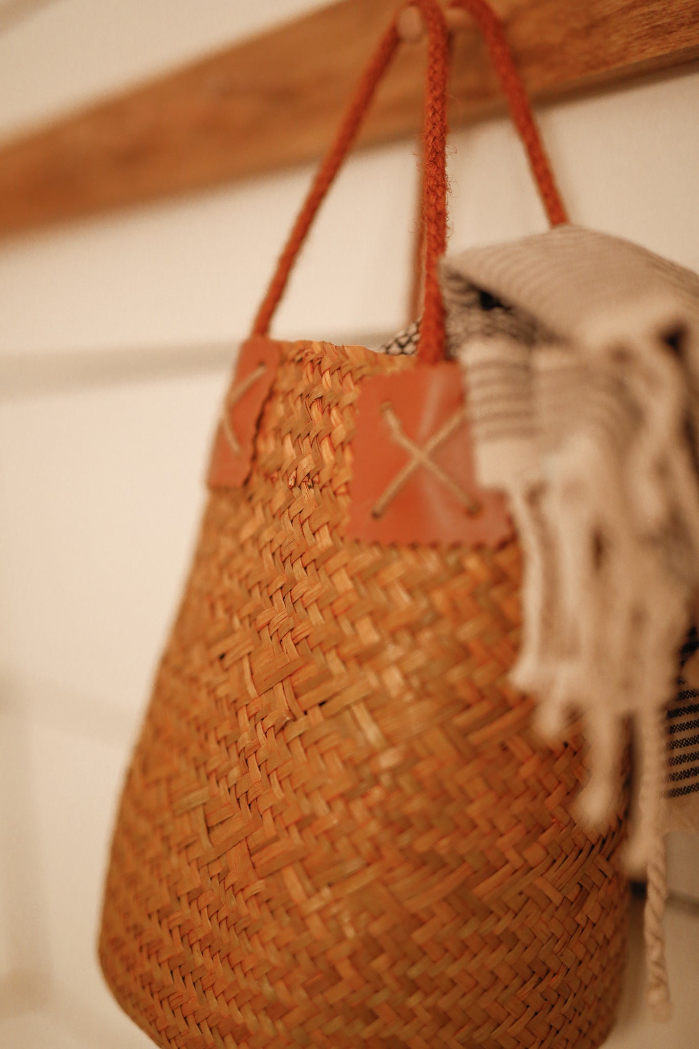 Seagrass Woven Boho Basket