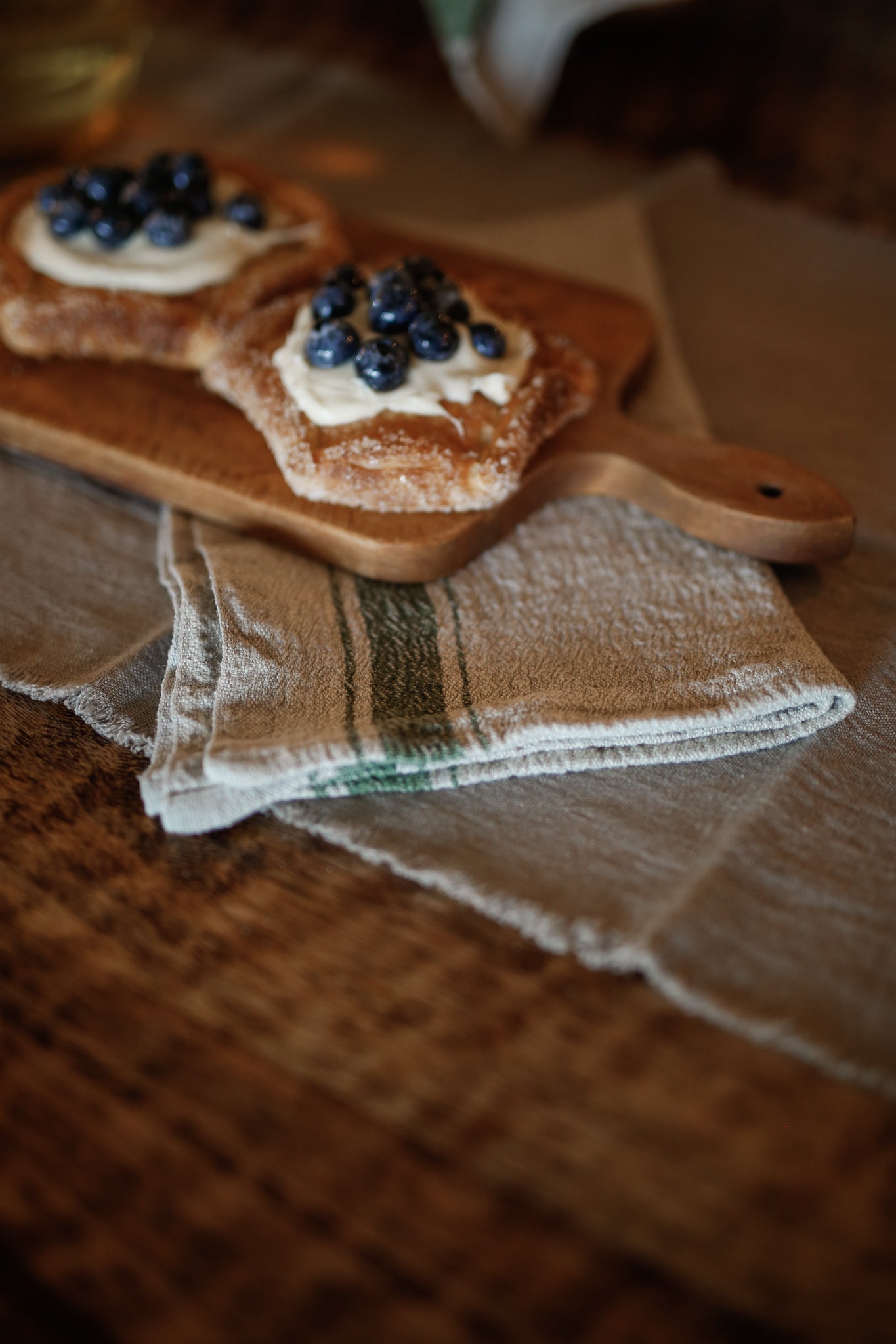 Green Stripe Tea Towel