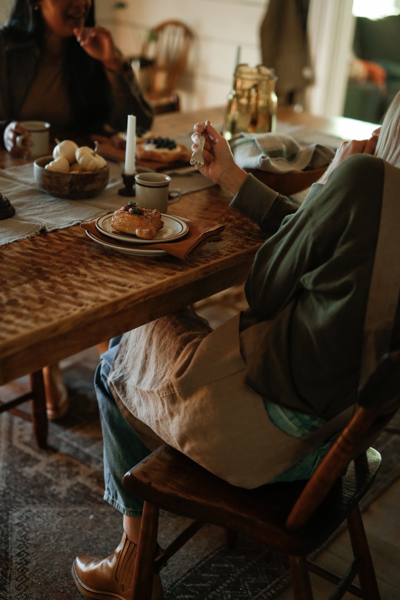 Linen Crossback Apron