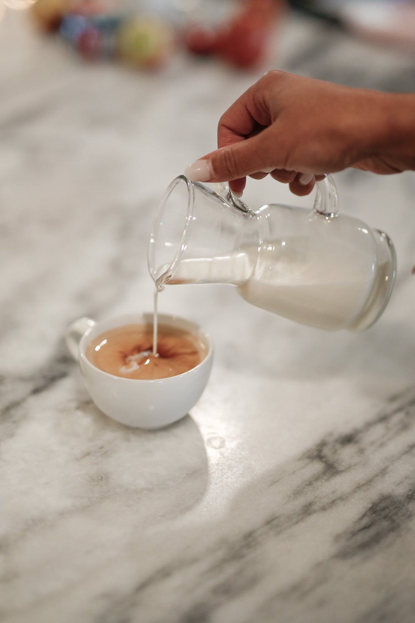 Handblown mini pitcher