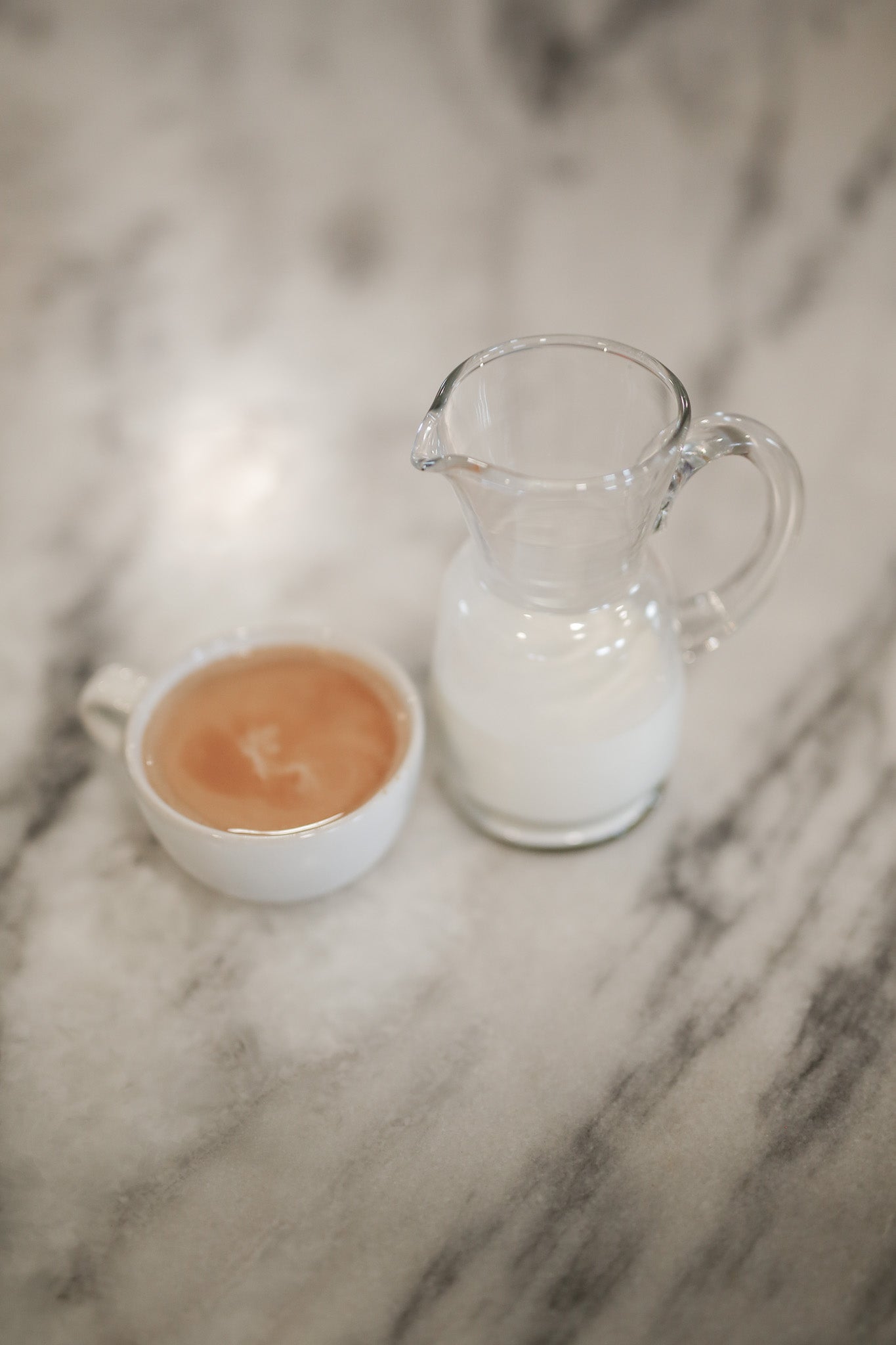 Handblown mini pitcher