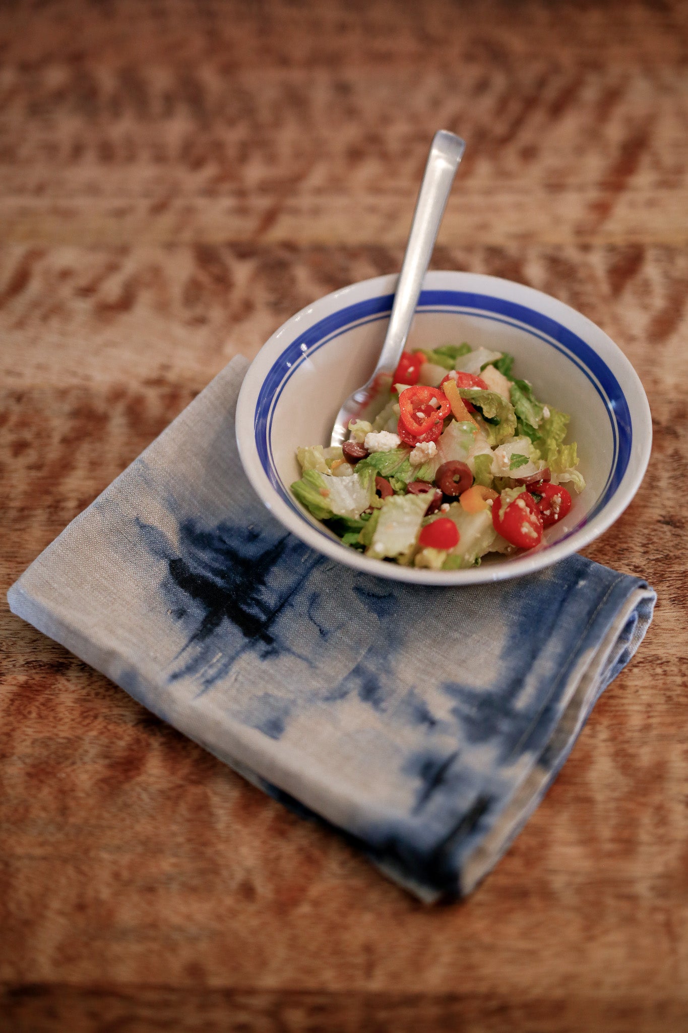 Tie Dye Linen Tea Towel